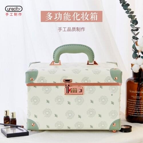 Fashion Suitcase makeup case Travel makeup bag waterproof cosmetic bag Make up bag Portable large capacity storage cosmetic box