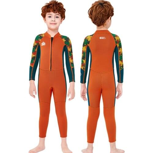 2.5MM Boy Neoprene Wetsuit Surf Children Rash Guards Swimming Windsurf Kitesurf Scuba Diving Swimsuit Clothes Kids Bathing Suit