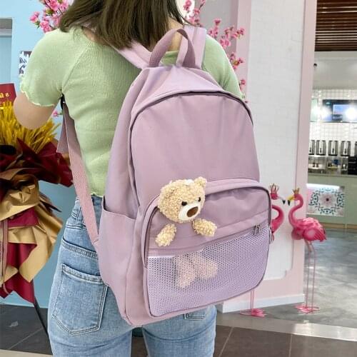 Nylon Women School Bags for Teenage Girls High Quality Backpack Large Capacity Lady Travel Rucksack Girl Bookbags female Mochila