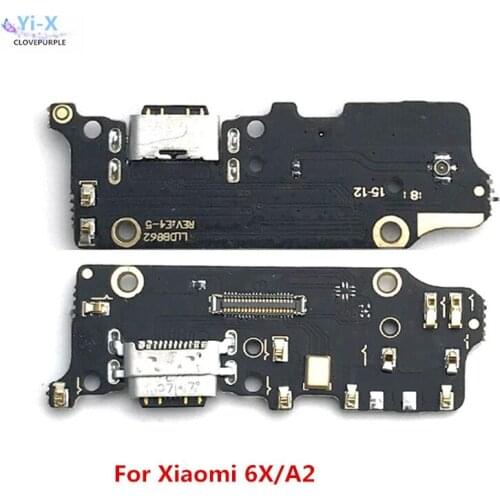 New For Xiaomi Mi 6x A2 USB Charger Charging Port socket Connector Dock Flex Cable Replacement Parts