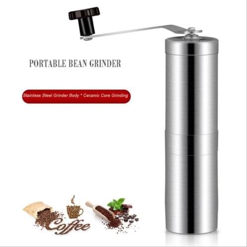 Portable Manual Coffee Grinder Handmade Coffee Beans Grinder Machine Stainless Steel Hand Manual Coffee Bean Grinder
