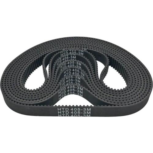 HTD3M Rubber Transmission Timing Belts 134-140 Teeth Perimeter 402-420mm HTD402-3M HTD405-3M HTD411-3M HTD420-3M