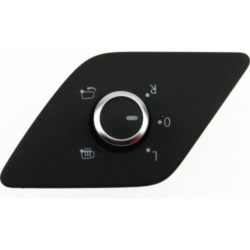 SCJYRXS 16D959565A 16D 959 565A 6 Pin Chrome Folding Heating Side Mirror Switch Adjust Knob For NCS MK6 2011-2014 16D 959 565 A