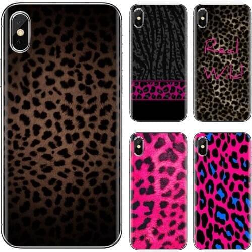 Silicone Skin Case Black and Pink Leopard Art Collage For Huawei Mate 7 8 9 10 20 30 40 Lite Pro P Smart 2018 2019 Plus G7 G8