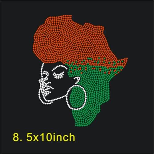 Rhinestone Heat Transfer Designs Iron-On Diamond Crystal Custom Motif Rhinestone Iron Patches For Clothing Stickers For Clothes