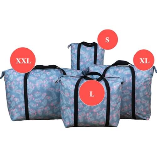 Printed Storage Bags Clothes Quilt Dust Bag Super Large Capacity Waterproof Men Women Hand Luggage Packing Bags Travel Organizer