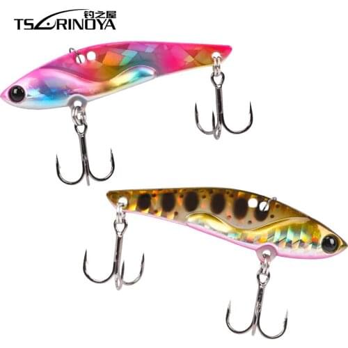 TSURINOYA Metal VIB Bait 58mm/11g Fishing Lure Vibration Wire Baits Treble Hook Senuelos De Pesca Leurre Souple Peche Wobbler