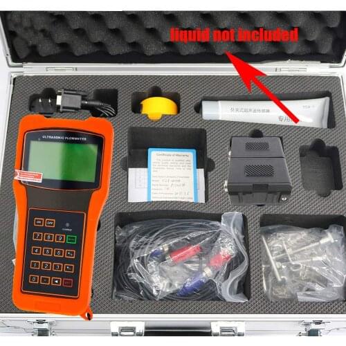 TUF-2000H-TM-1 Liquid Digital Portable Ultrasonic Flowmeter Flow Meter with Standard Transducer TM-1 Pipe Size DN50-700mm