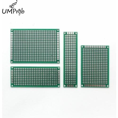 PCB Universal Board 5x7 4x6 3x7 2x8 cm Double Side Copper Prototype Pcb Universal Board for arduino DIY KIT school education lab