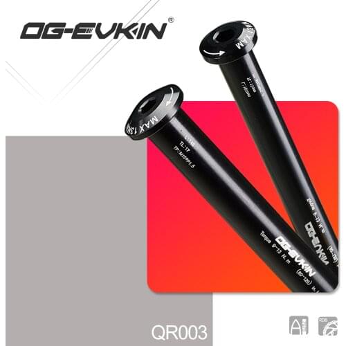 OG-EVKIN QR-003 Disc Brake Quick Release M15/M12*P1.5 Thru-Axle Front 15x100mm/Rear 12x142mm Bicycle Skewers For Disc QR