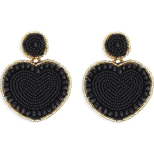 Zouchunfu New Earrings Woman Bohemian Pendant Heart Earrings Fashion Wedding Earrings Dangle Aretes Jewelry Wholesale Brincos