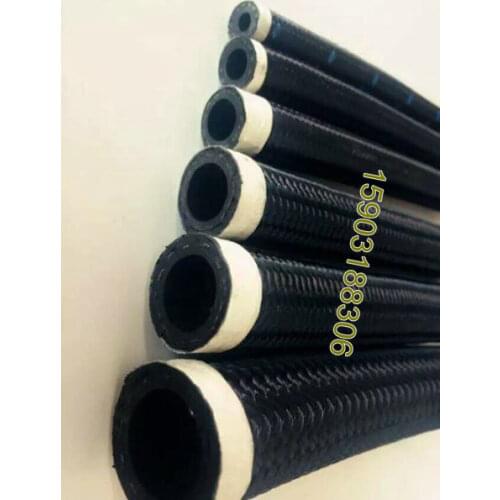 1m AN16 -16 16AN 22mm Black Nylon Braided Hose Oil Cooler Hose Dry Sump Coolant Hose Line