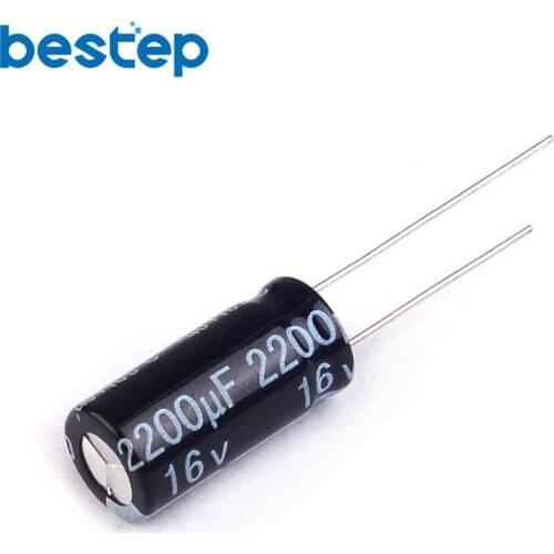 10PCS 16V 2200UF Aluminum electrolytic Capacitors 10*20 10X20MM