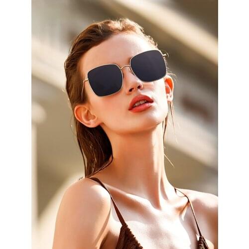 2021 New Fashion Personalized Square Sun Glasses UV Protection