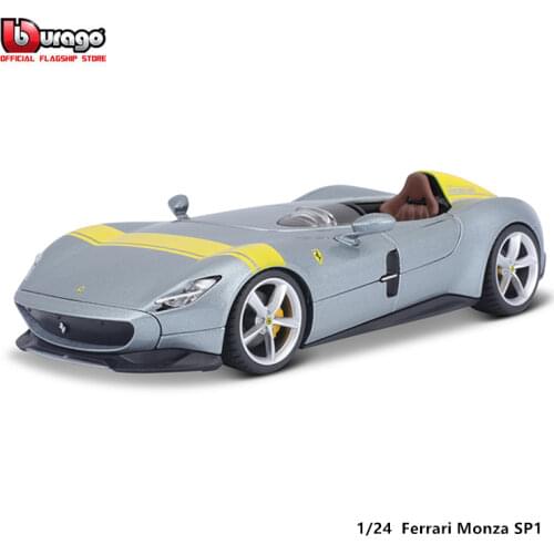 Bburago New 1:24 Scale Ferrari Monza SP1 Alloy Luxury Vehicle Diecast Cars Model Toy Collection Gift