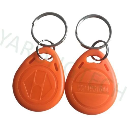 Proximity Tag RFID 125khz access control Key Fobs Read Only Orange color ABS waterproof -10pcs/lot
