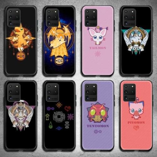 Anime Digimon Japan Phone Case For Samsung Galaxy S21 Plus Ultra S20 FE M11 S8 S9 plus S10 5G lite 2020