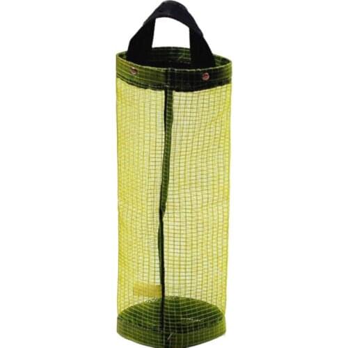 Household Grocery Bag wall-mounted Storage Dispenser Plastic Kitchen Organizer Garbage Bag Storage Bag Long Tube Mesh Bag