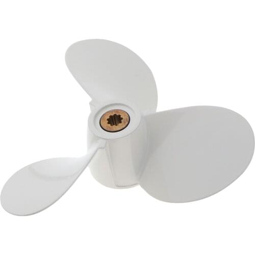 Marine Yacht Propeller 4-5-6HP 160mm White Finish for Yamaha 7 1/2 x 8-BY