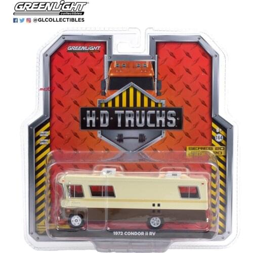 GreenLight 1:64 1972 Condor II RV Alloy Metal Diecast Cars Model Toy Vehicles For Children Boy Toys gift