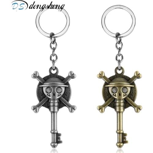 Dongsheng New Anime Pendant Keychains Thousand Sunny Keyrings For Women Men Fans Jewelry Gift Souvenir