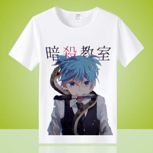 High-Q Unisex Anime Cosplay Assassination Classroom Korosensei Shiota Nagisa Cotton Casual T-Shirt Tee T Shirt