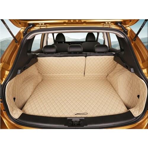 Customized Full Covered Special Car Trunk Mats for Nissan Qashqai 2015-2017 Durable Cargo Liner Mat Boot Carpets for Qashqai