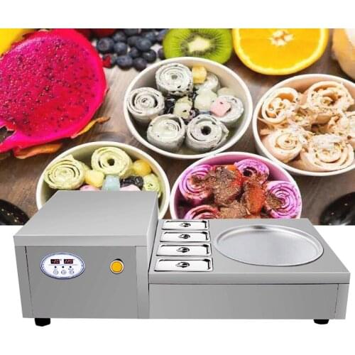 Commercial Fried Ice Cream Machine Fried Ice Cream Roll Machine Fried Yogurt Machine 220V/110V