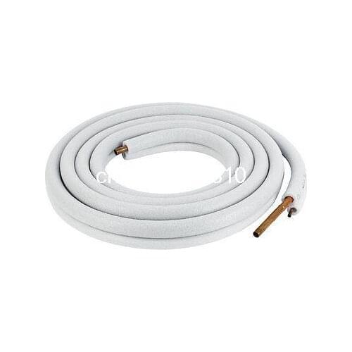 Foam Coated Copper Tube 2P Air Conditioner Insulation Connecting Pipe 16Ft