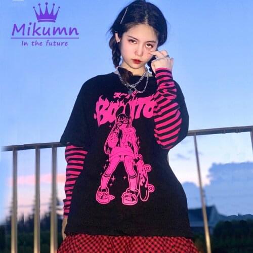 Женские полосатые футболки Mikumn China At AliExpress