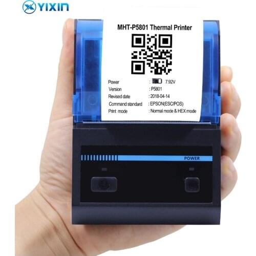Mini Handheld Thermal Printer 58mm Thermal Receipt Printer With Bluetooth And USB Suitable for Restaurants Ticket Printing