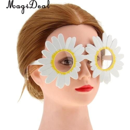 Set of 5pcs Fashion Cute Daisy Flower Glasses Party Sunglasses Holiday Birthday Party Fancy Dress Accessories