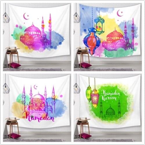 Ramadan series digital printing tapestry wall blanket beach towel tablecloth background cloth Nordic wall hanging tapestry