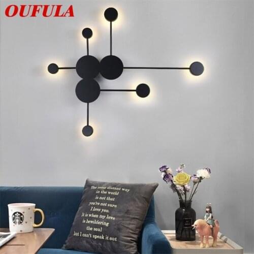 OUFULA Indoor Wall Lamps Fixture LED Modern Nordic Wall Sconce Creative Decoration For Home Bedroom Living Room Dining Room