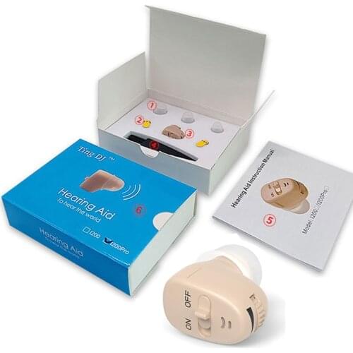 NEW Best Sound In-ear Amplifier Super MINI Hearing Aid Aids device Adjustable Tone personal ear care tools High quality Gift