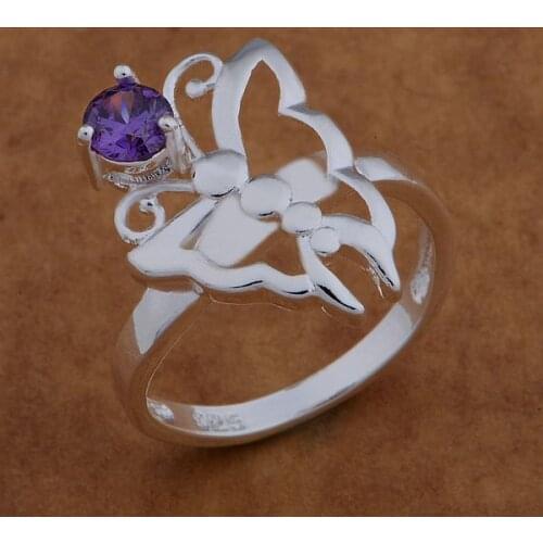 Wholesale Wedding Rings silver plated Fashion jewelry rings WR-540