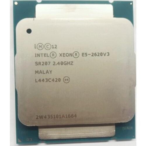 Intel Xeon E5 2620 V3 E5-2620 V3 procesador SR207 2,4 Ghz 6 Core 85W Socket LGA 2011-3 CPU E5 2620V3