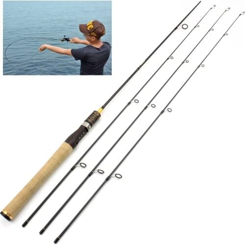 1.8M lure fishing rod 3 tips casting spinning fishing rod carbon fiber UL power Slow rod Small fish Soft pole Fly fishing rod