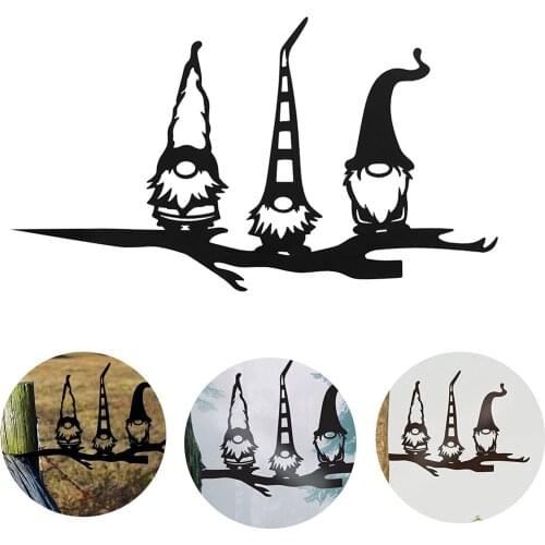 Garden Art Gnomes Outdoor Steel Backyard Branch Metal Decorative Stakes Animal Decoration Gift Gorgeous Garden Accessory