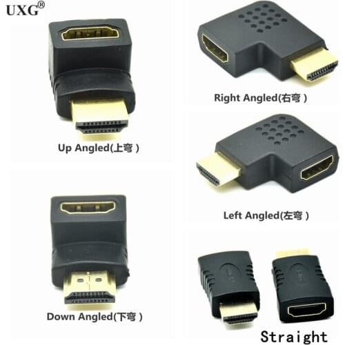 HDMI-compatible Adapter 90 270 Degree Right Male To Female Converter Extender For PS4 HDTV Projetor Laptop Monitor 1.4 Converter