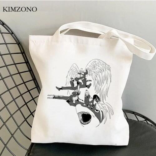 Chainsaw Man shopping bag tote shopping shopper bolsas de tela grocery bolsa bag boodschappentas sacola ecobag sac toile