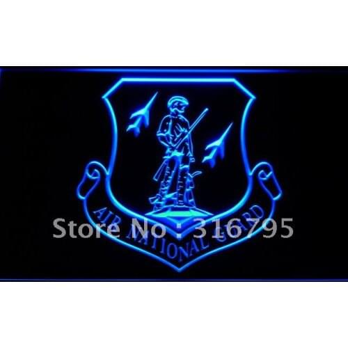 F197 Air National Guard LED Neon Light Signs with On/Off Switch 20+ Colors 5 Sizes to choose