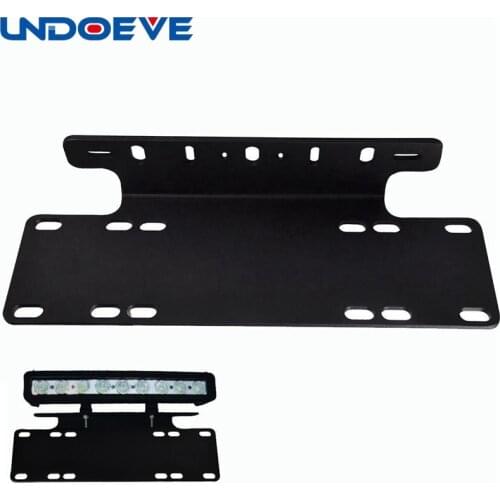 Undoeve 1pc Heavy Duty Front Bumper License Plate Mount Bracket Holder For LED Light Bar, LED Work Lights, Off-Road LED Lights