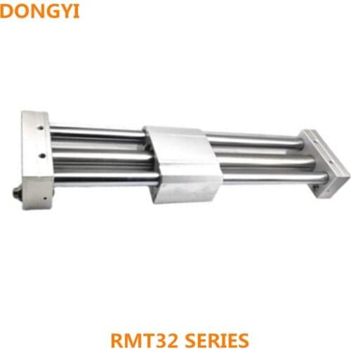 RMT Series RMT32 Air Cylinder Rodless Magnetic Cylinder With Guide Pneumatic Cylinder Double Acting 50mm-500mm Stroke