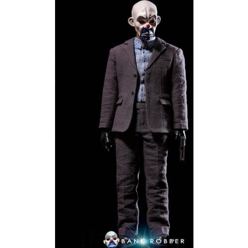 In Stock Collectible 1/6 Scale Male Figure Accessory Robber The Joker Clown Suit Clothes for 12" B01 Man Body
