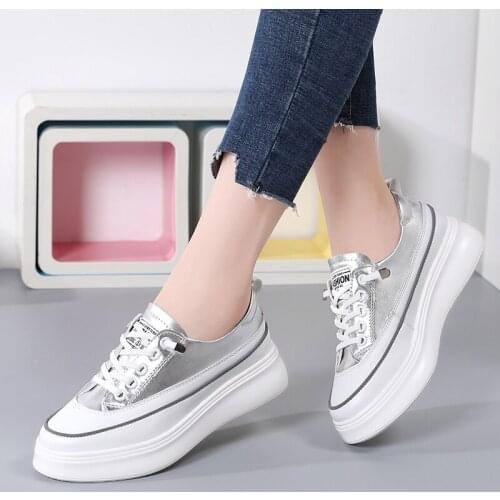 Tenis Feminino 2020 Women Tennis Shoes Female Sneakers Woman gym Shoes Breathable White silver Flats Walking Shoes Basket Femme
