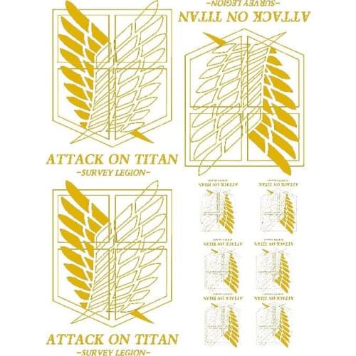 1PCS Cartoon Japanese anime wings of freedom golden wings Iron on clothes heat transfer DIY ironing decorative stickers