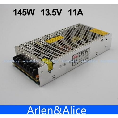 145W 13.5V 11A Single Output Switching power supply for LED Strip light AC to DC