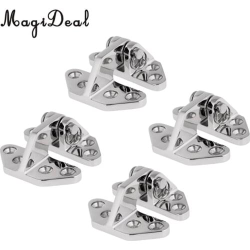 4 Pieces Durable 316 Stainless Steel Hatch Hinge with Removable Pin Marine Boat Hardware