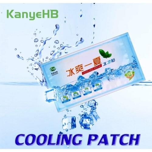 5bags Cooling Patches Fever Down Medical Plaster Lower Temperature Ice Gel Polymer Hydrogel Migraine Headache Patch Pad A206